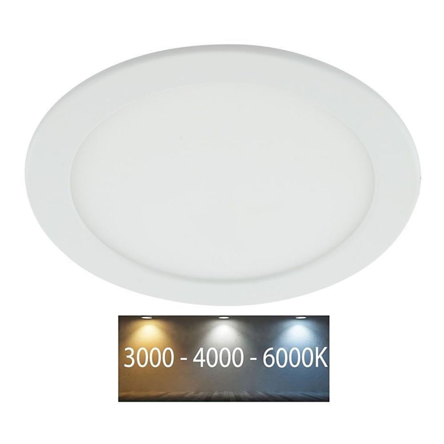 LED indbygningslampe til badeværelse LED/18W/230V 3000/4000/6000K IP44