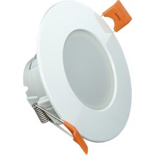 LED indbygningslampe til badeværelse LED/5W/230V 3000K IP65 hvid
