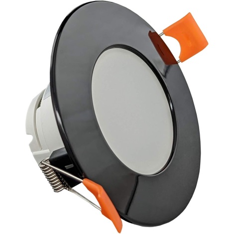 LED indbygningslampe til badeværelse LED/5W/230V 3000K IP65 sort