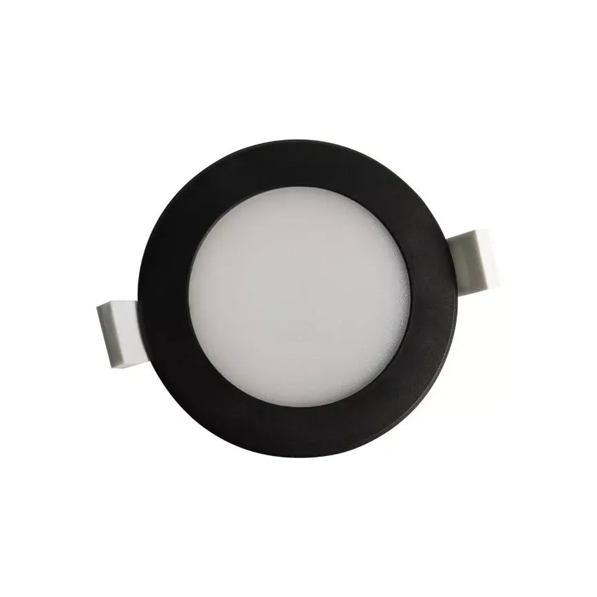 LED indbygningslampe til badeværelse LED/7W/230V 4000K sort IP44
