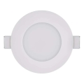 LED indbygningslampe til badeværelse LORI LED/4,5W/230V IP65 2700/4000K diameter 8,5 cm hvid