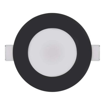 LED indbygningslampe til badeværelse LORI LED/4,5W/230V IP65 2700/4000K diameter 8,5 cm sort