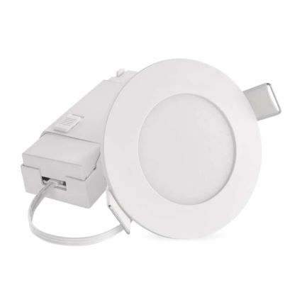 LED indbygningslampe til badeværelse LORI LED/4,5W/230V IP65 2700/4000K diameter 8,5 cm hvid