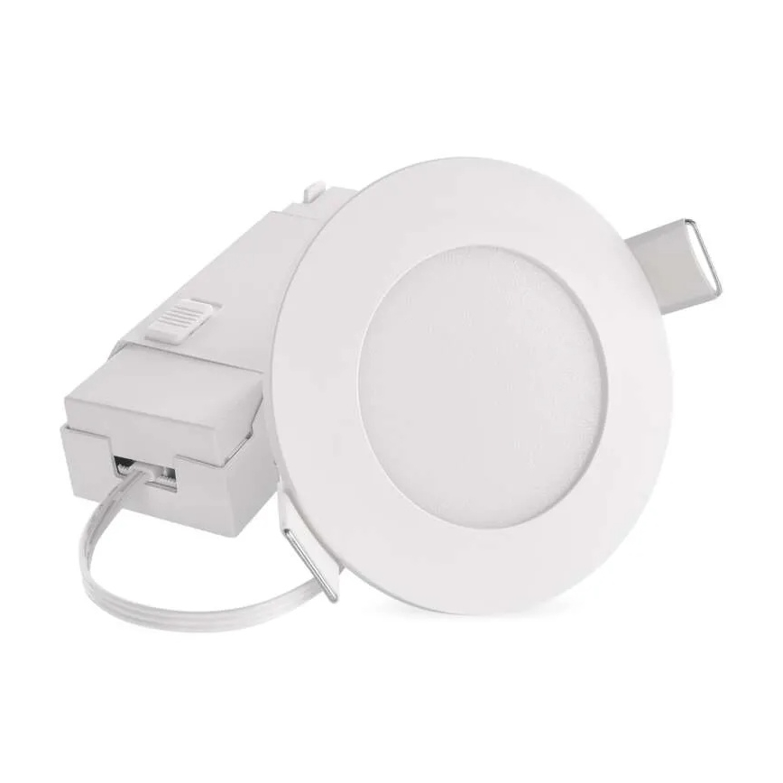 LED indbygningslampe til badeværelse LORI LED/4,5W/230V IP65 2700/4000K diameter 8,5 cm hvid