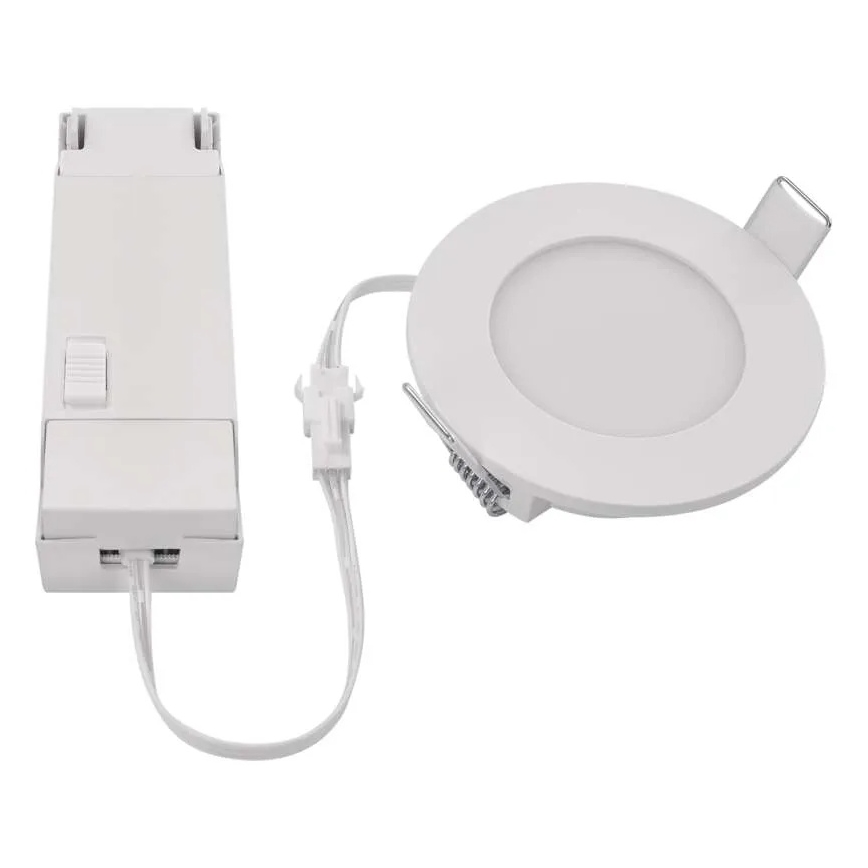 LED indbygningslampe til badeværelse LORI LED/4,5W/230V IP65 2700/4000K diameter 8,5 cm hvid