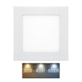 LED indbygningslampe til badeværelse RAFA LED/6W/230V 3000/4000/6000K 12x12 cm IP44 hvid