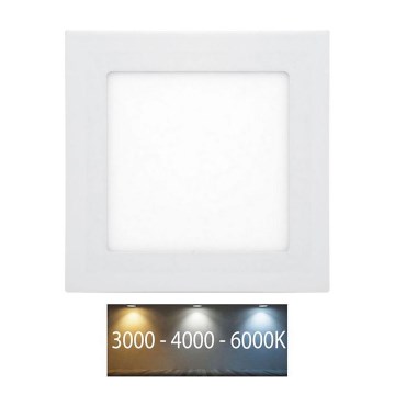LED indbygningslampe til badeværelse RAFA LED/6W/230V 3000/4000/6000K 12x12 cm IP44 hvid