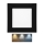 LED indbygningslampe til badeværelse RAFA LED/6W/230V 3000/4000/6000K 12x12 cm IP44 sort