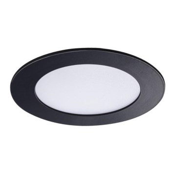 LED indbygningslampe til badeværelse ROUNDA LED/6W/230V IP44 diam. 12 cm sort