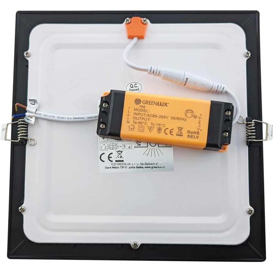 LED indbygningslampe til badeværelse VEGA LED/18W/230V 3800K 22,5 cm IP44