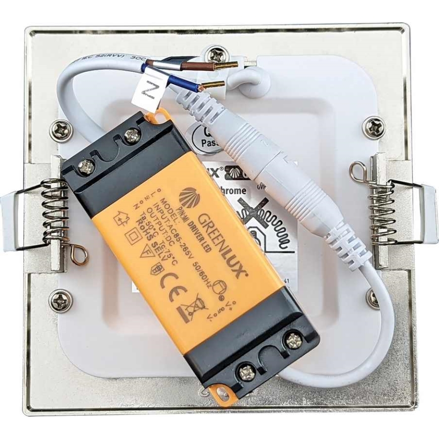 LED indbygningslampe til badeværelse VEGA LED/6W/230V 2800K 11,8 cm IP44