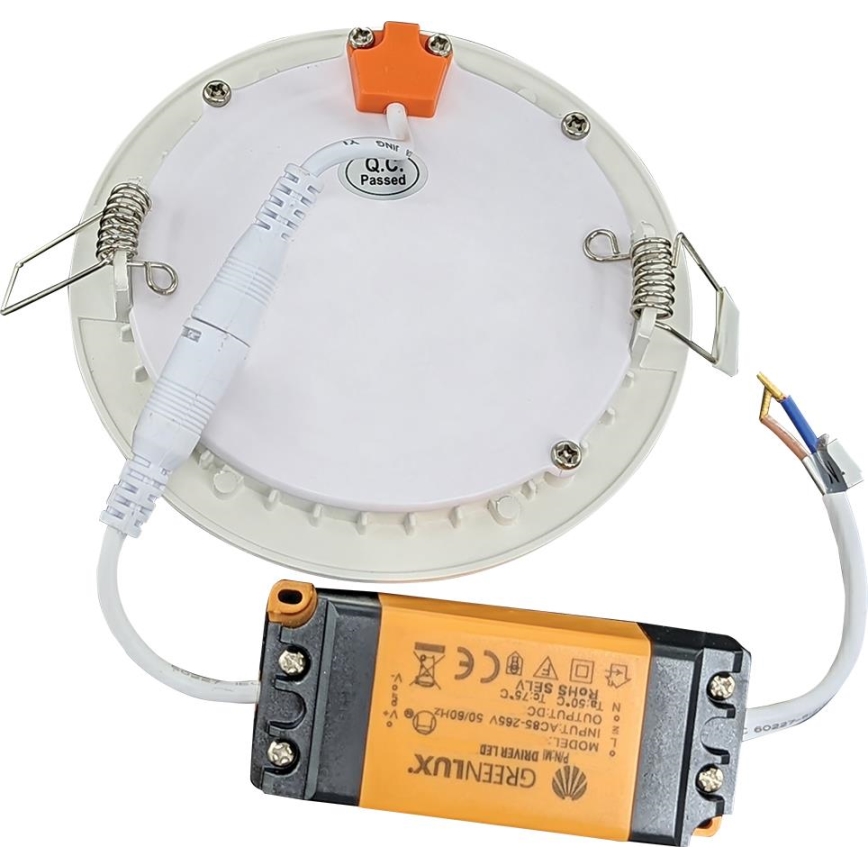 LED indbygningslampe til badeværelse VEGA LED/6W/230V 2800K diameter 11,8 cm IP44
