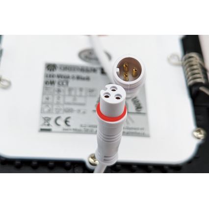 LED indbygningslampe VEGA LED/18W/230V 2900/3900/5800K diameter 22,5 cm sort
