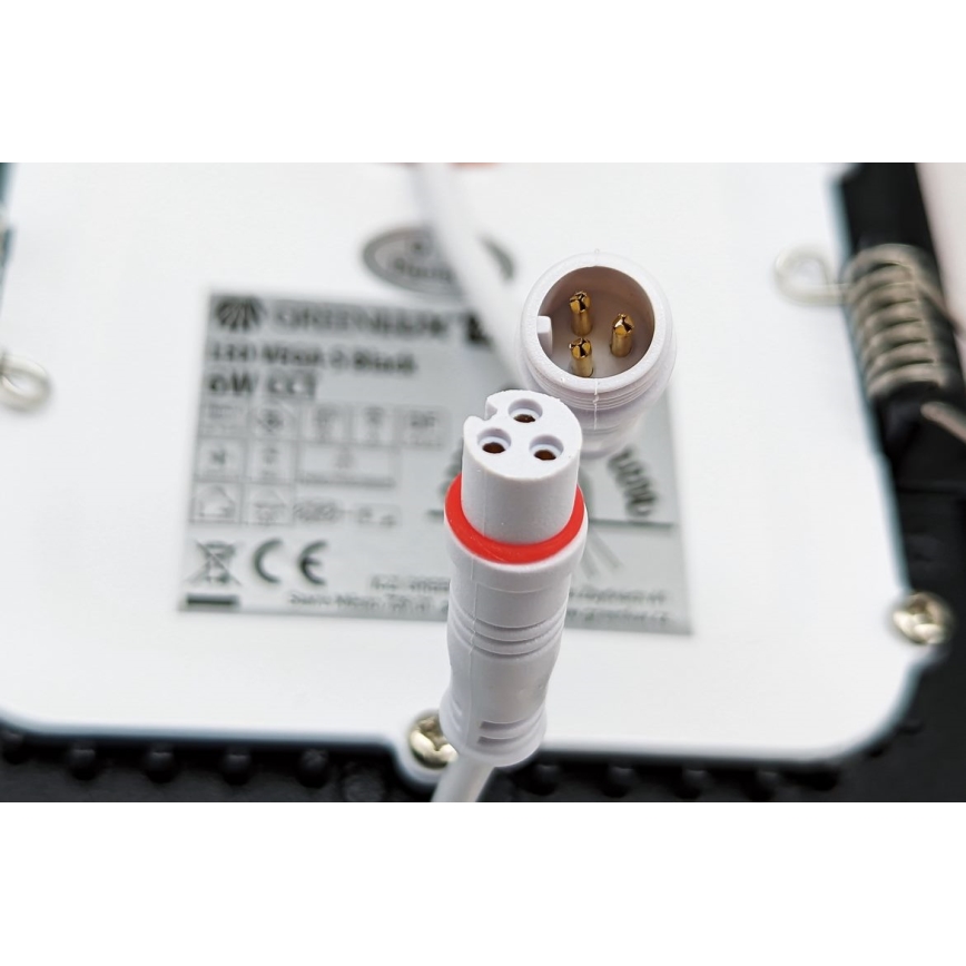 LED indbygningslampe VEGA LED/18W/230V 2900/3900/5800K diameter 22,5 cm sort