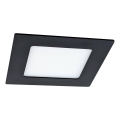 LED indbygningslampe VEGA LED/6W/230V 2900/3900/5800K 12,5x12,5 cm sort