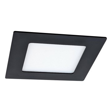 LED indbygningslampe VEGA LED/6W/230V 2900/3900/5800K 12,5x12,5 cm sort