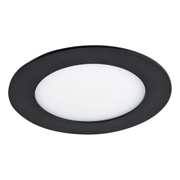 LED indbygningslampe VEGA LED/6W/230V 2900/3900/5800K diameter 12,5 cm sort