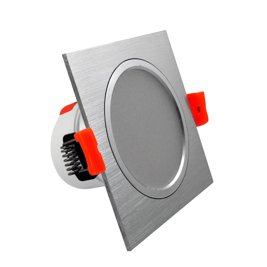 LED indbygningslampe VENUS LED/7W/230V sølv