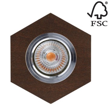 LED indbygningslampe VITAR 1xGU10/5W/230V CRI 90 bøg – FSC certificeret