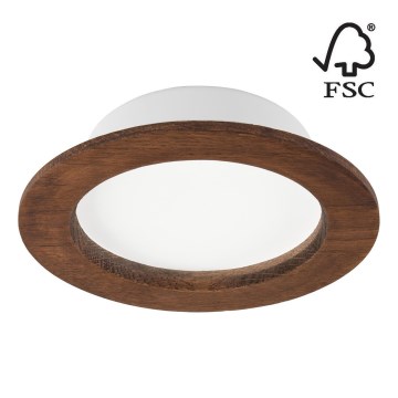 LED indbygningslampe WOODY SPOT LED/12,5W/230V 3000K kirsebær ø 16 cm