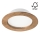 LED indbygningslampe WOODY SPOT LED/12,5W/230V 3000K valnød ø 16 cm