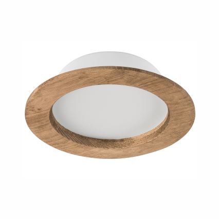 LED indbygningslampe WOODY SPOT LED/12,5W/230V 3000K valnød ø 16 cm