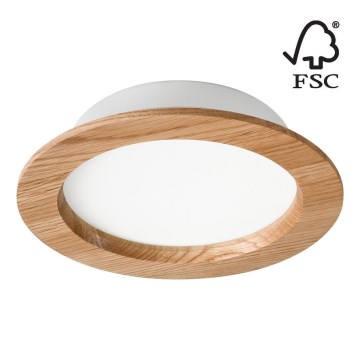 LED indbygningslampe WOODY SPOT LED/16,5W/230V 4000K eg ø 18,5 cm