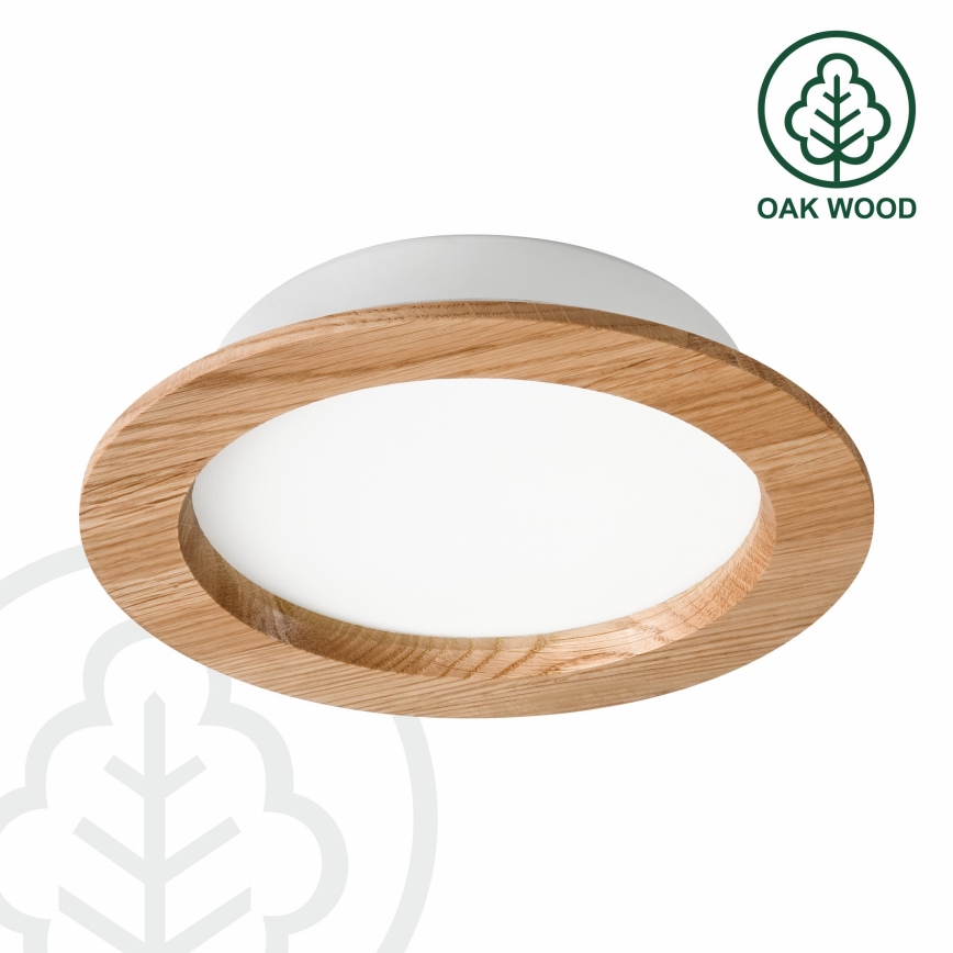 LED indbygningslampe WOODY SPOT LED/16,5W/230V 4000K eg ø 18,5 cm