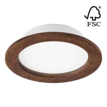 LED indbygningslampe WOODY SPOT LED/16,5W/230V 4000K kirsebær ø 18,5 cm