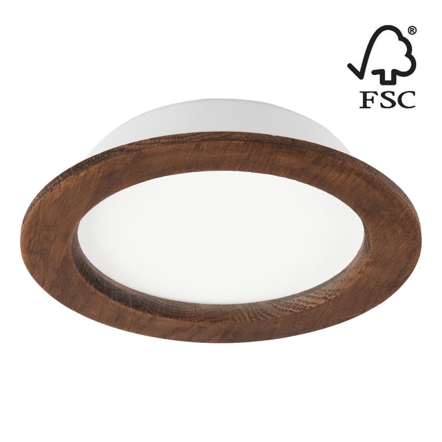 LED indbygningslampe WOODY SPOT LED/16,5W/230V 4000K kirsebær ø 18,5 cm