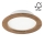 LED indbygningslampe WOODY SPOT LED/16,5W/230V 4000K valnød ø 18,5 cm