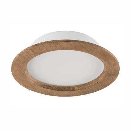 LED indbygningslampe WOODY SPOT LED/16,5W/230V 4000K valnød ø 18,5 cm