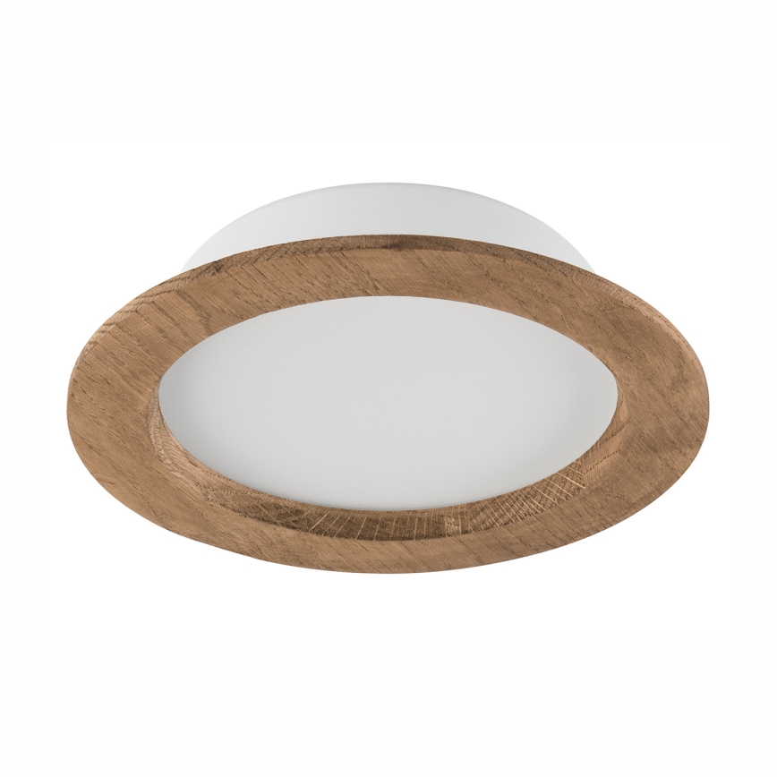 LED indbygningslampe WOODY SPOT LED/16,5W/230V 4000K valnød ø 18,5 cm
