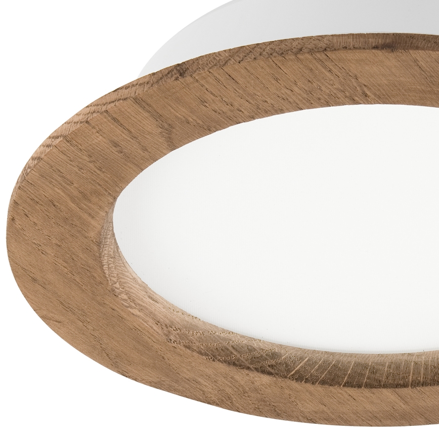 LED indbygningslampe WOODY SPOT LED/16,5W/230V 4000K valnød ø 18,5 cm