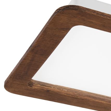 LED indbygningslampe WOODY SPOT LED/17W/230V 3000K kirsebær 18,5x18,5 cm