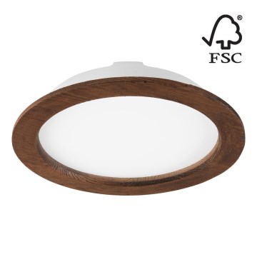 LED indbygningslampe WOODY SPOT LED/23,5W/230V 4000K kirsebær ø 23,5 cm
