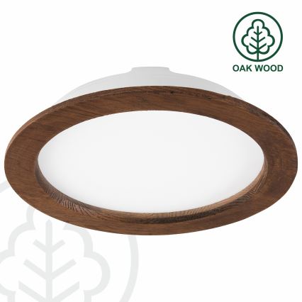 LED indbygningslampe WOODY SPOT LED/23,5W/230V 4000K kirsebær ø 23,5 cm