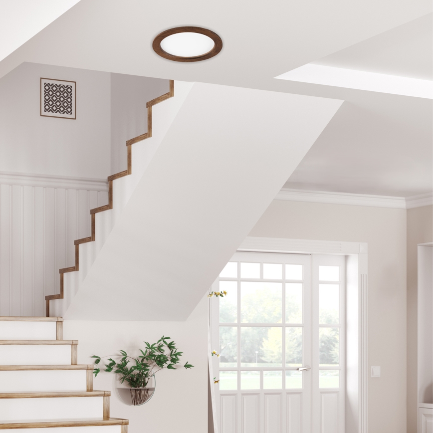 LED indbygningslampe WOODY SPOT LED/23,5W/230V 4000K kirsebær ø 23,5 cm