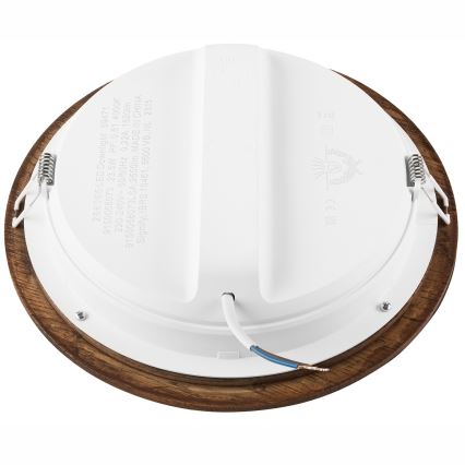 LED indbygningslampe WOODY SPOT LED/23,5W/230V 4000K kirsebær ø 23,5 cm