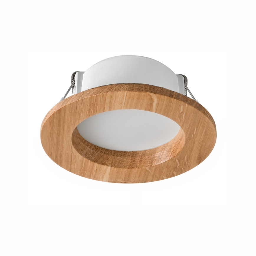LED indbygningslampe WOODY SPOT LED/5,5W/230V 4000K eg ø 10 cm