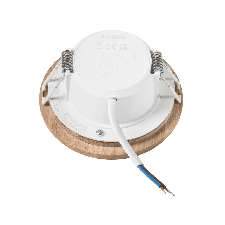 LED indbygningslampe WOODY SPOT LED/5,5W/230V 4000K eg ø 10 cm