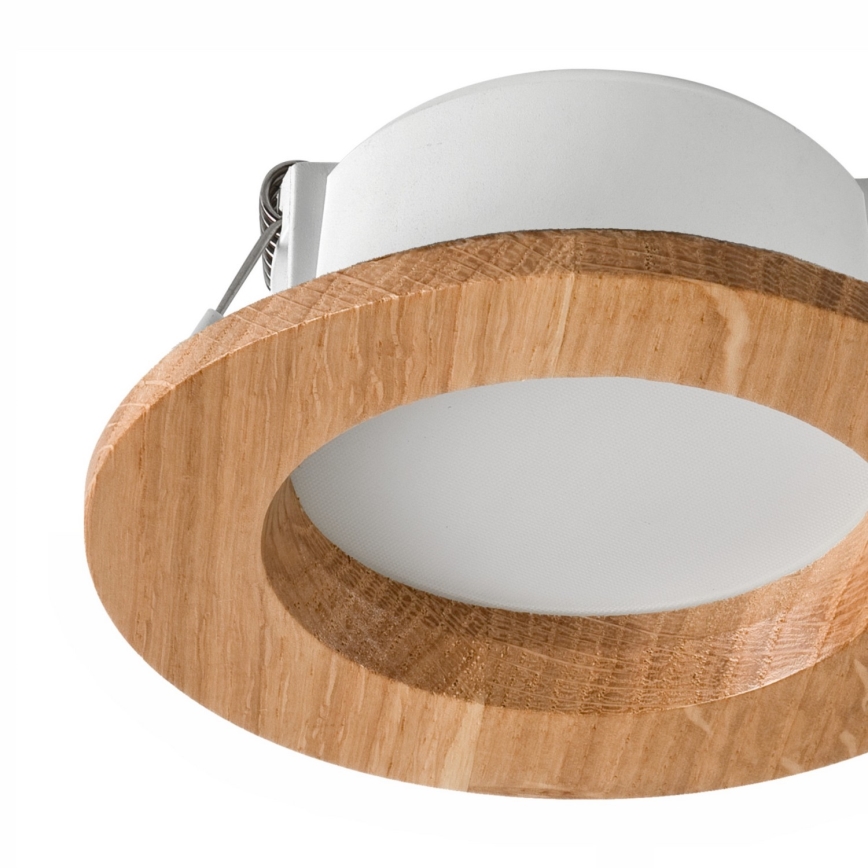 LED indbygningslampe WOODY SPOT LED/5,5W/230V 4000K eg ø 10 cm