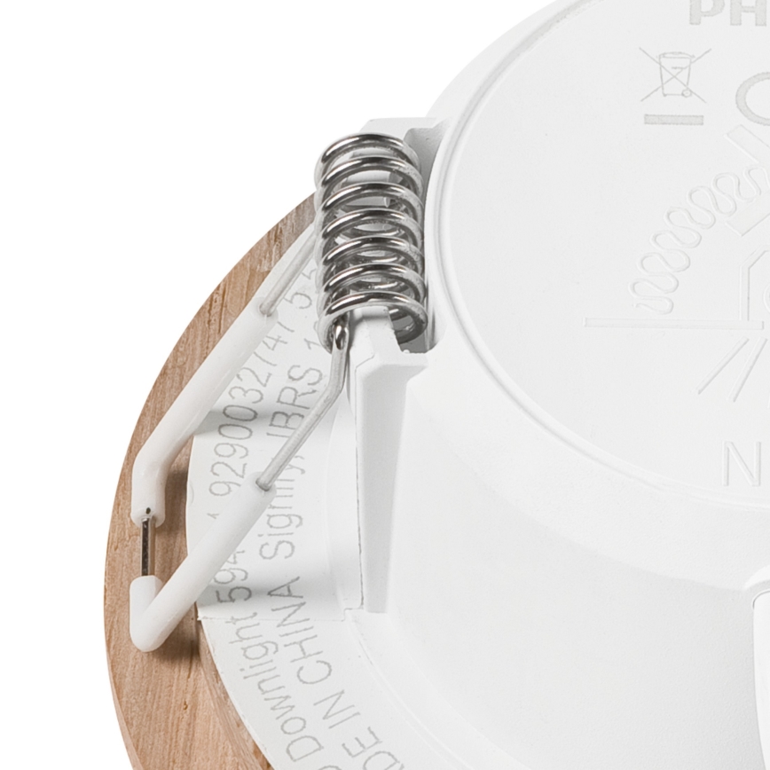 LED indbygningslampe WOODY SPOT LED/5,5W/230V 4000K eg ø 10 cm