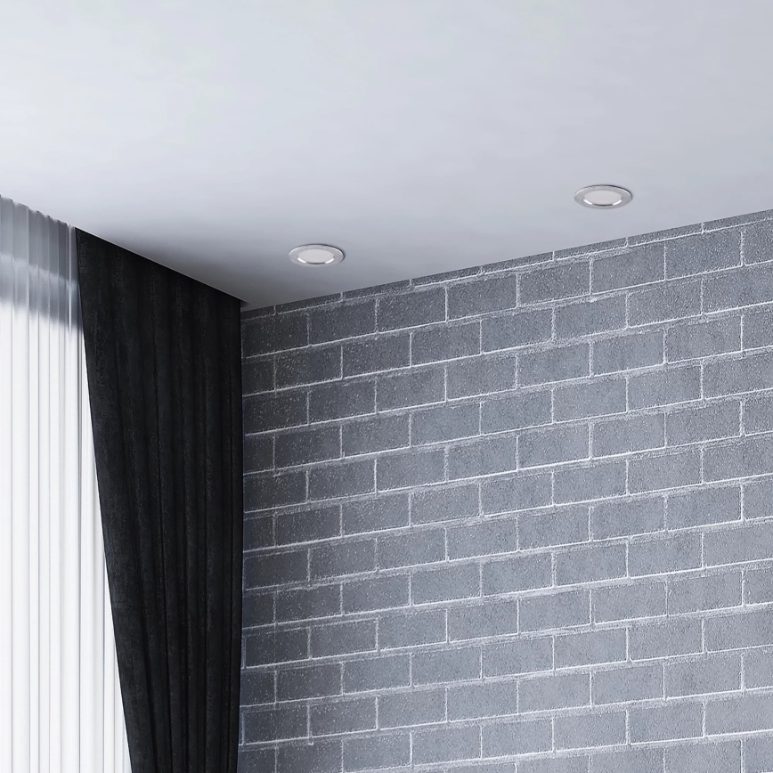 LED indbygningslampe ZOE LED/4,8W/230V sølvfarvet