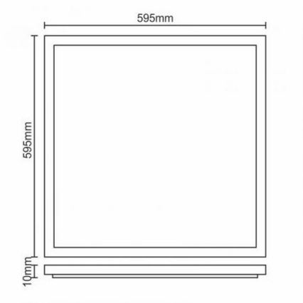 LED indbygningspanel LED/40W/230V 4500K