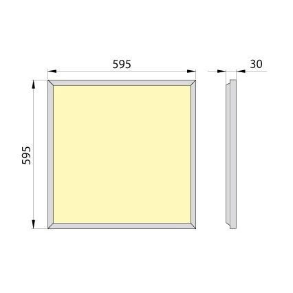 LED indbygningspanel OREGA PLUS 60 LED/40W/230V 4000K IP40