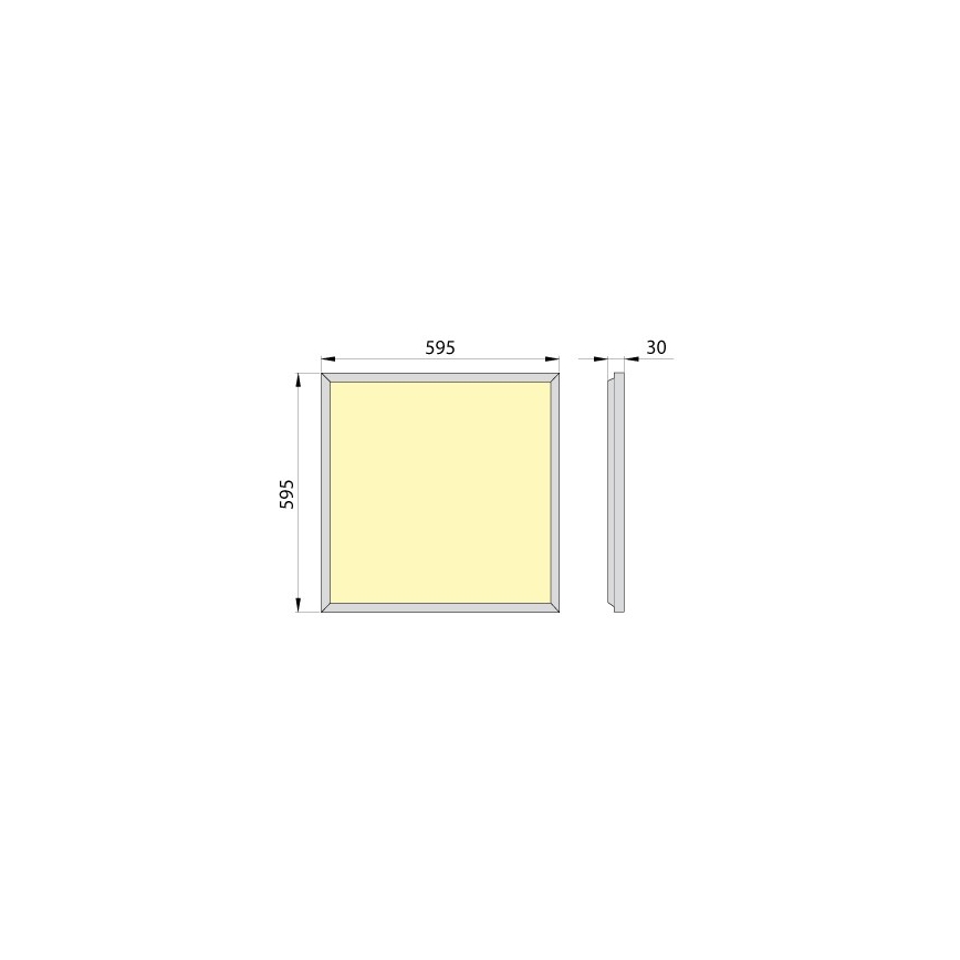LED indbygningspanel OREGA PLUS 60 LED/50W/230V 4000K IP40