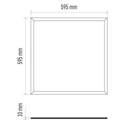LED indbygningspanel PROFI PLUS LED/40W/230V CRI 90