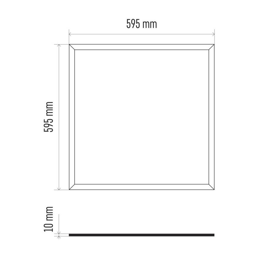 LED indbygningspanel PROFI PLUS LED/40W/230V CRI 90
