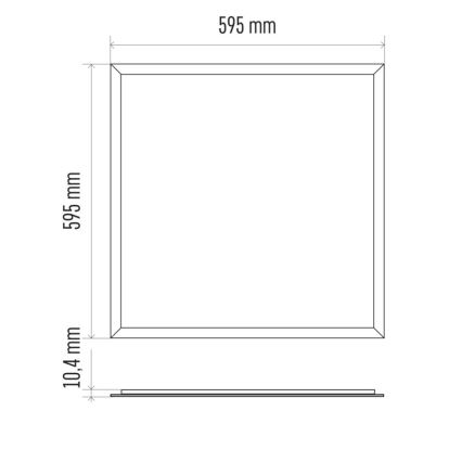LED-loftpanel til badeværelse PROFI PLUS LED/40W/230V IP44